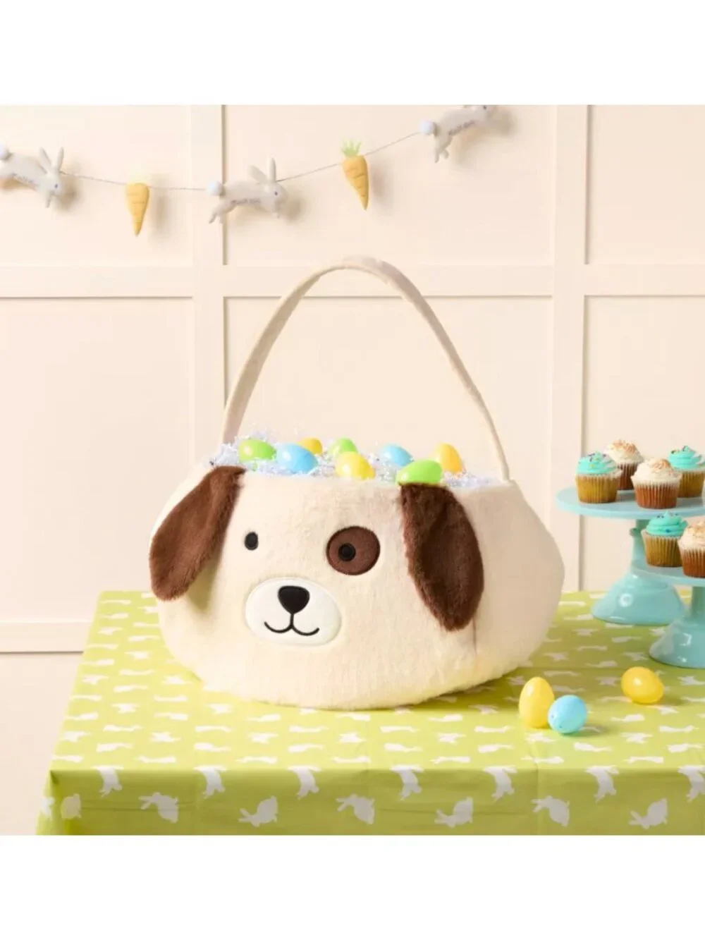 Target Easter Jumbo Plush Puppy Basket - Spritz™ Storage Decor Holiday